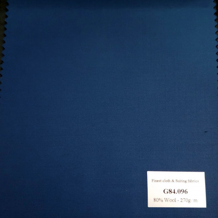 G84.096 Kevinlli V7 - Vải Suit 80% Wool - Xanh navy